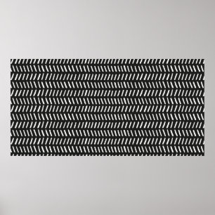 Póster rayas abstractas vintage horizontal sin soldadura