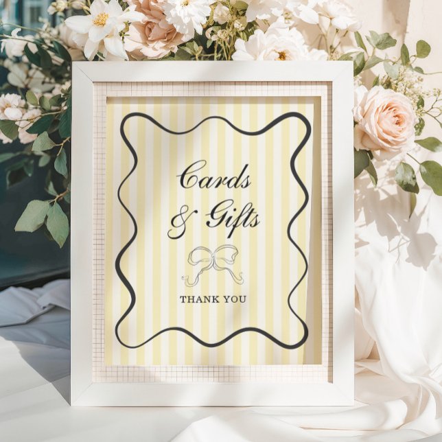 Póster Rayas amarillas blandas barnizan tarjetas y regalo (Subido por el creador)