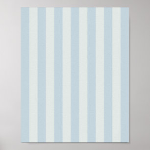 Póster Rayas Azules Claras