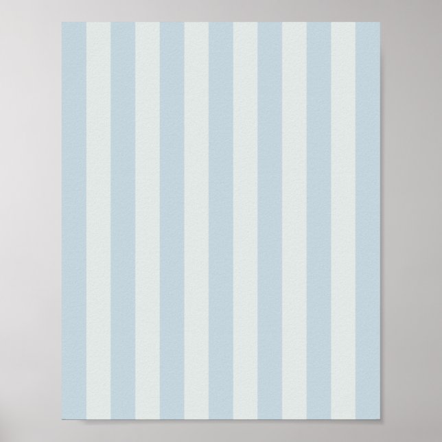 Póster Rayas Azules Claras (Frente)