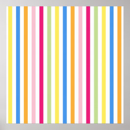 Póster Rayas de colores