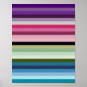 Póster Rayas de colores 01