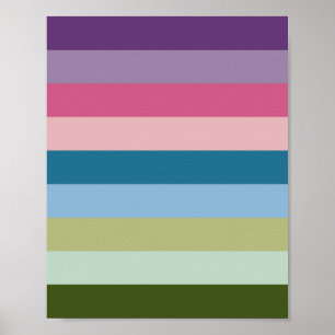 Póster Rayas de colores 02