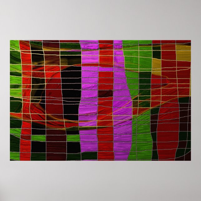 Póster Rayas doradas (Frente)