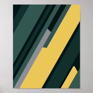 Póster Rayas geométricas mínimas