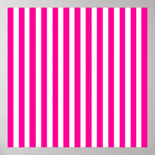 Póster Rayas modernas rosadas