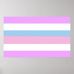 Póster Rayas Orgullo Intersexo