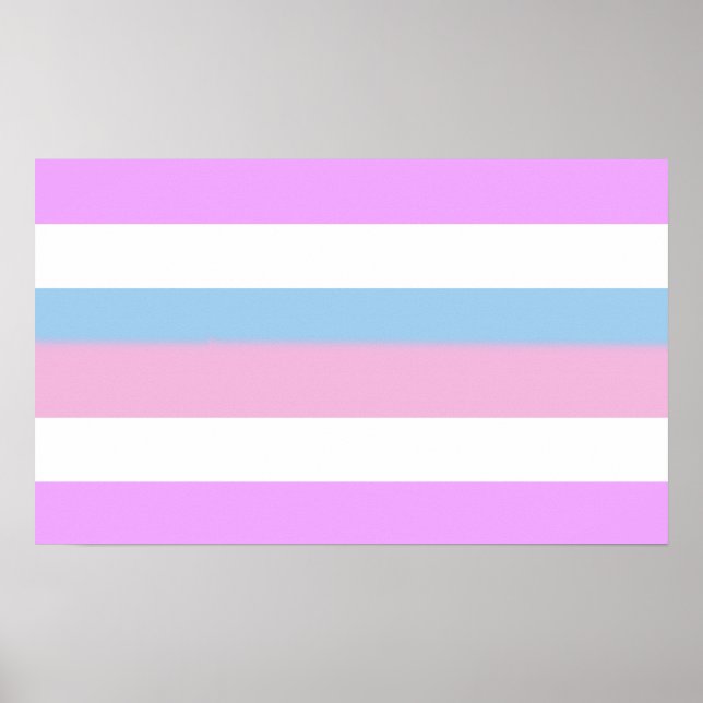 Póster Rayas Orgullo Intersexo (Frente)