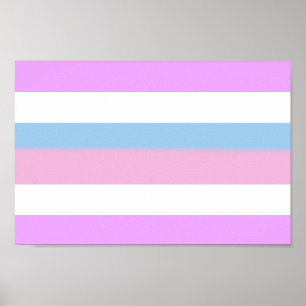 Póster Rayas Orgullo Intersexual