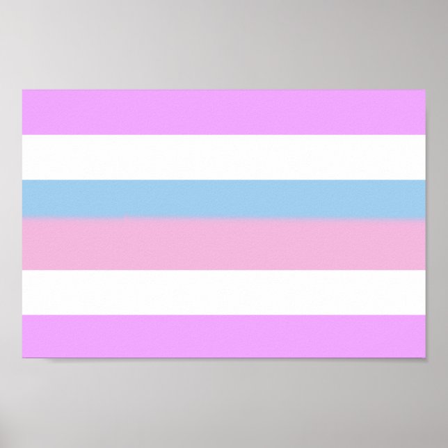 Póster Rayas Orgullo Intersexual (Frente)