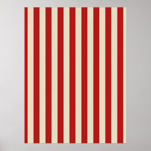 Póster Rayas PopCorn Vertical Retro Festividad