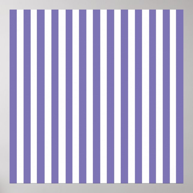 Póster Rayas violetas modernas (Frente)