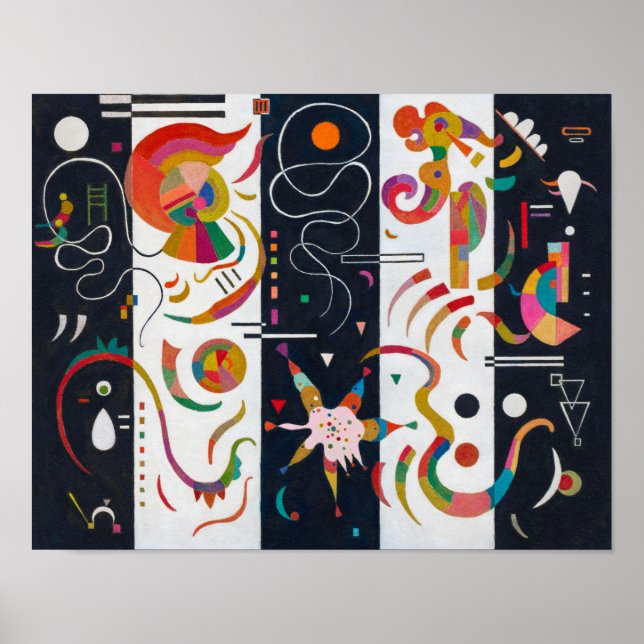 Póster Rayas, Wassily Kandinsky (Frente)