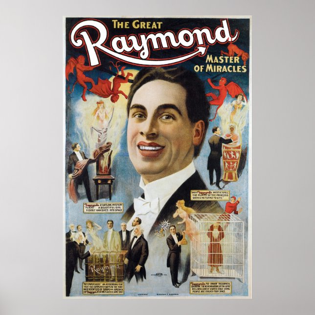 Póster Raymond El Gran ~ Milagros El Acta de la Magia Vin (Frente)