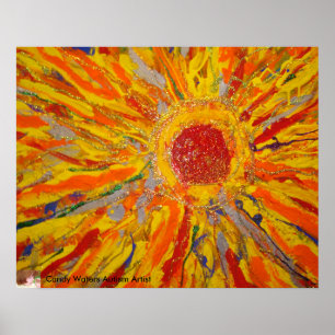 Póster "Rayo de esperanza" por artista de autismo Candy W