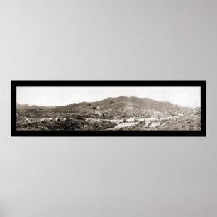 Póster Rayo, foto 1909 de la mina de AZ Hércules