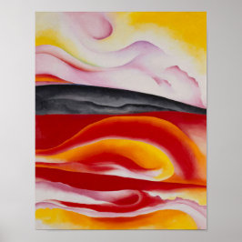 Póster Rayo rojo, amarillo y negro | Georgia O'Keeffe |