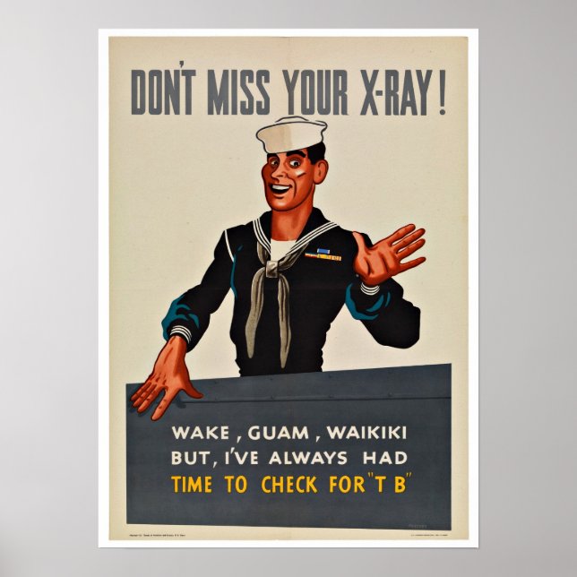 Póster Rayo X de la Segunda Guerra Mundial - Patriotismo  (Frente)