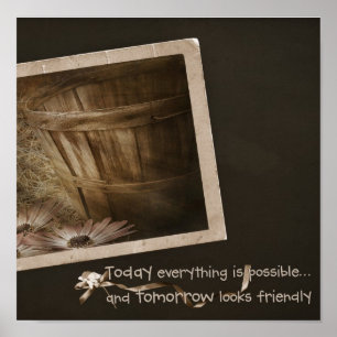 Póster Rayos de sol de campo