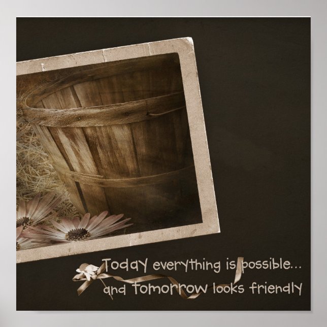 Póster Rayos de sol de campo (Frente)