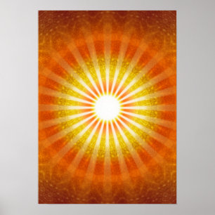Póster Rays of Hope, mirada de luz, fulgor, sol