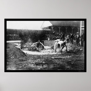 Póster Raza 1912 de la pista de la carrera de obstáculos
