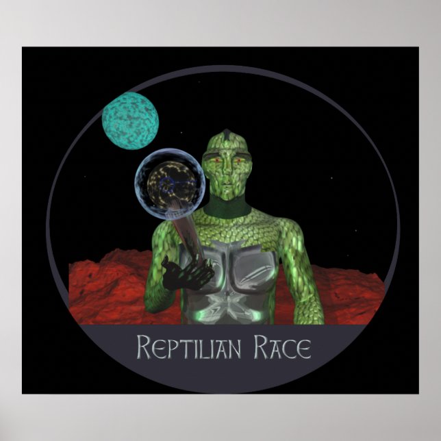Póster Raza alienígena de Reptilia (Frente)