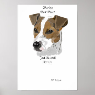 Póster Raza del mundo de Jack Russell la mejor