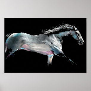 Póster "RAZA EN" carrera de caballos de Shirley MacArthur