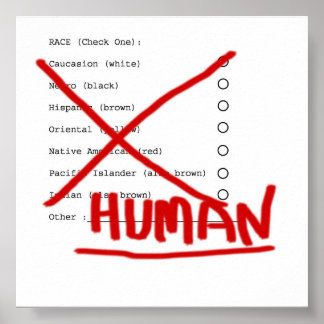 PÓSTER RAZA HUMANA