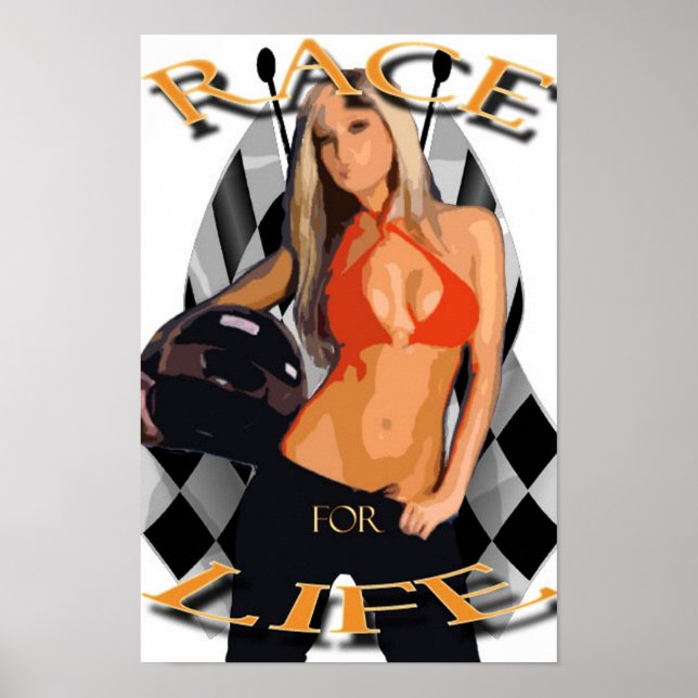 Póster Raza por vida (Frente)
