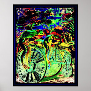 Póster Razas de rana