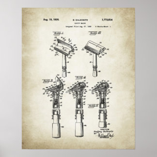 Póster Razor Patent