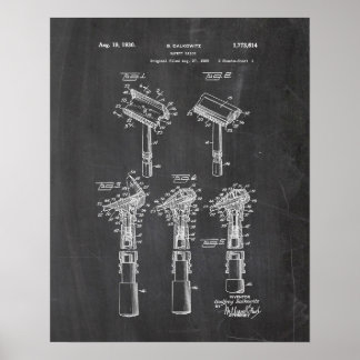 Póster Razor Patent