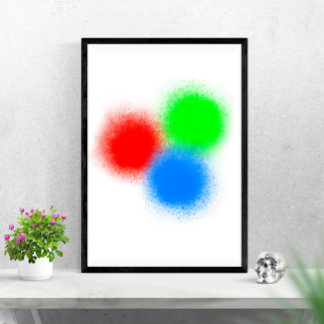 Póster RBG colores WallArt