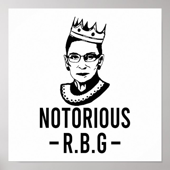 Póster RBG, Ruth Bader Ginsburg (Frente)