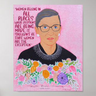 Póster RBG "Women Belong"