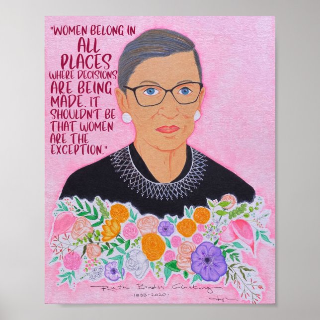 Póster RBG "Women Belong" (Frente)