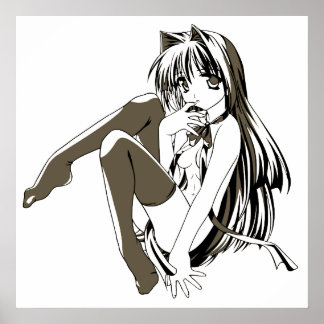 Póster RBP, Neko, el Chica sexy de Anime