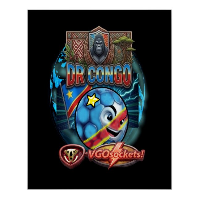 Póster RD Congo-GBall (Anverso)