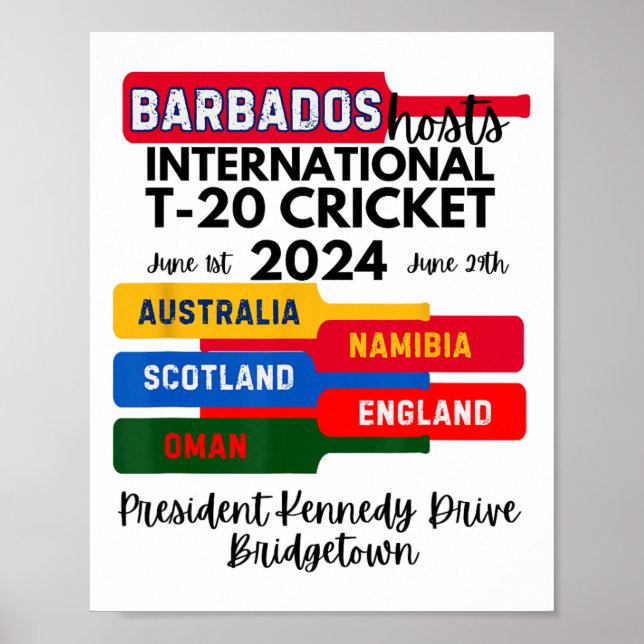 Póster Rdos T-20 International Cricket  (Frente)