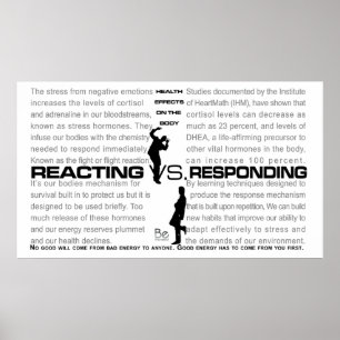 Póster Reacción frente al Poster que responde