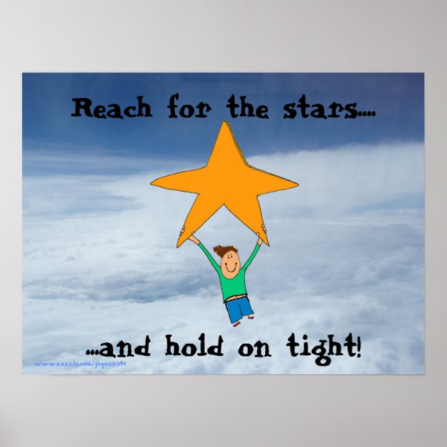 Póster Reach for the stars poster (Frente)