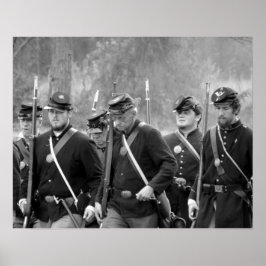 Póster Reactivación de la guerra civil - Soldados sindica