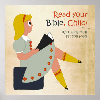 Póster Read Your Bible, Child