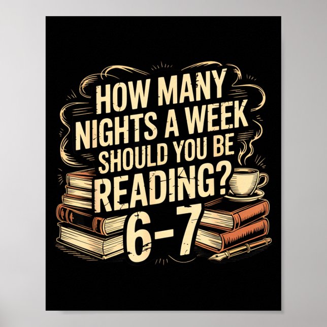 Póster Reading 67 Meme Englieacher Funny 67 Librarian  (Frente)