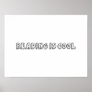 Póster Reading is Cool