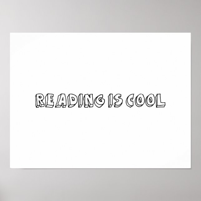 Póster Reading is Cool (Frente)