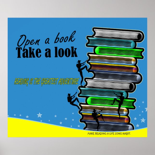 Póster Reading is the Greatest Adventure Poster (Frente)