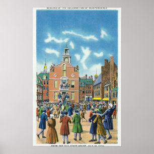 Póster Reading of the Declaration of Independence